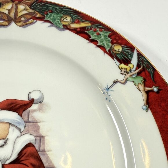 Disney Christmas Stefan Lindahl Fryklovern Santa Plates 10 3/4" SIgned Christmas - Picture 3 of 6